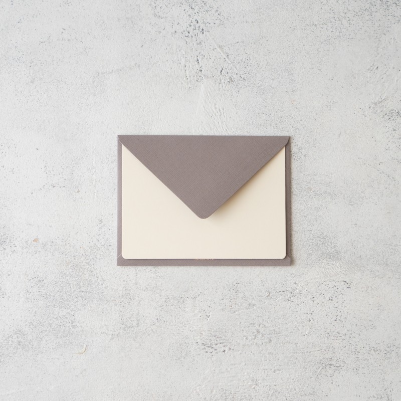LILAC GREY GREETING CARD A6